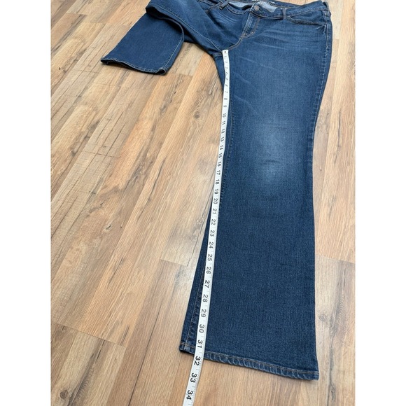 Old Navy Original Women's Mid-Rise Stretch Bootcut Jeans Dark‎ Wash Size 14 - Picture 6 of 8